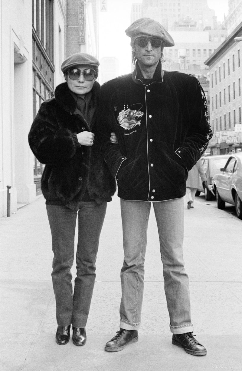 John Lennon & Yoko Ono. NYC, 1980, photographed by Bob Gruen.