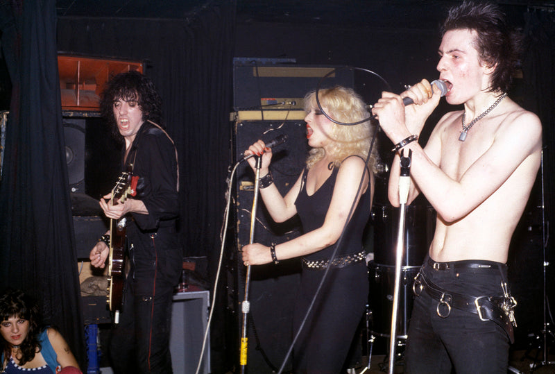 Mick Jones, Nancy Spungen and Sid Vicious by Ebet Roberts. NYC, 1978