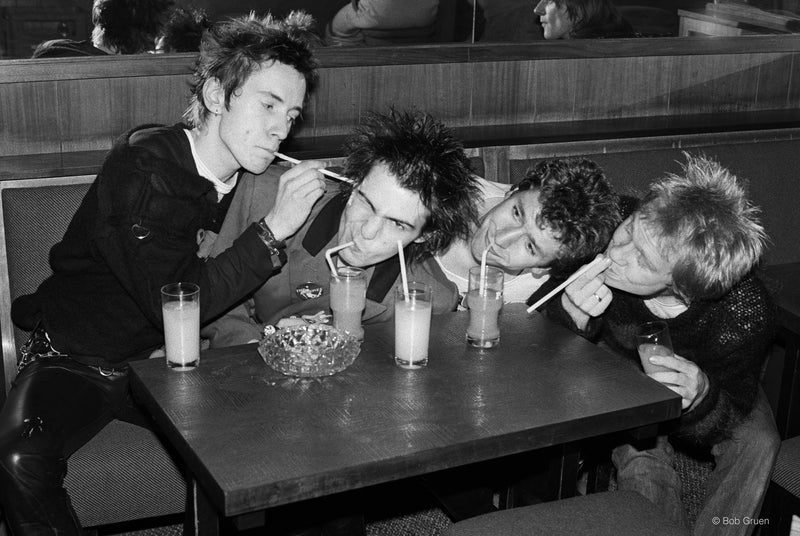 Sex Pistols, Luxembourg, November 1977, photographed by Bob Gruen.