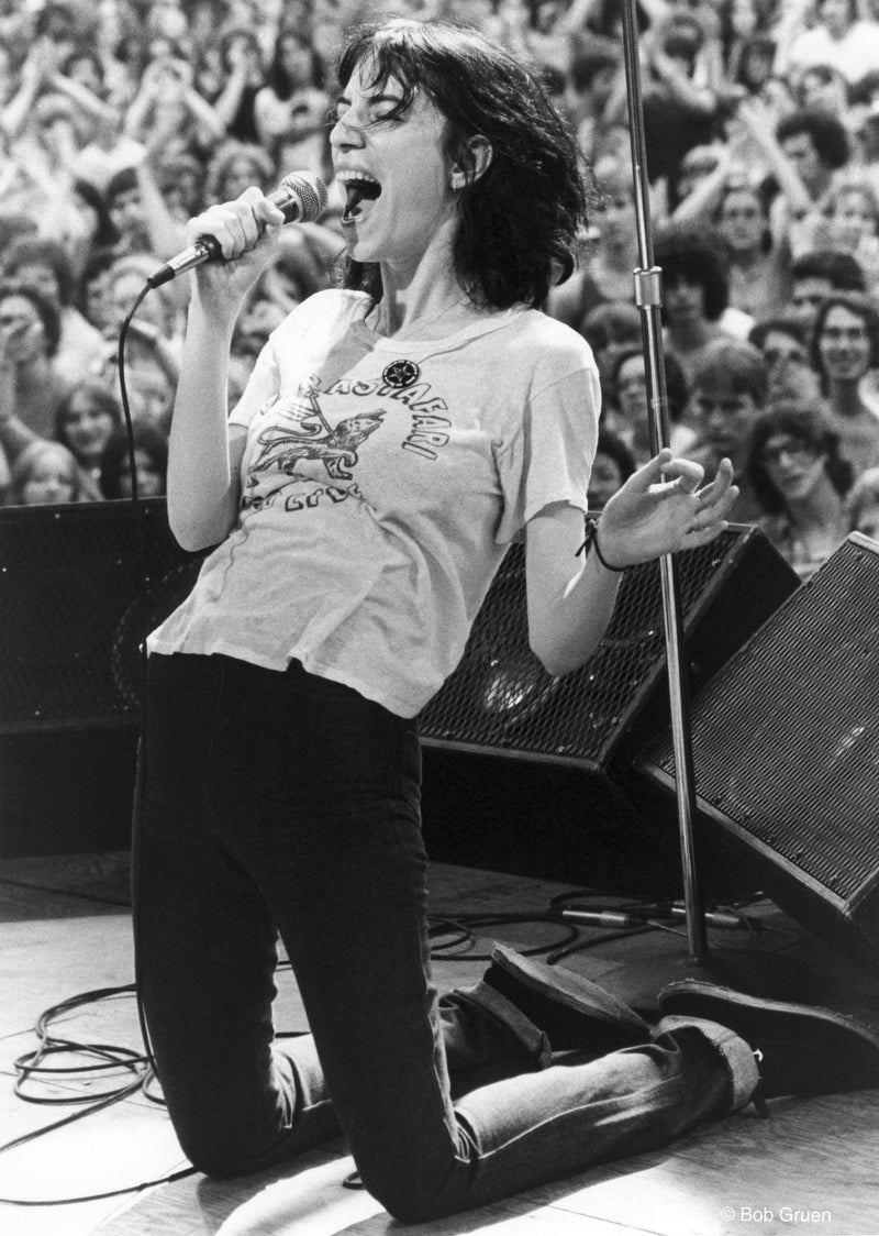 Patti Smith. Central Park, NYC. July 9, 1976, photographed by Bob Gruen.