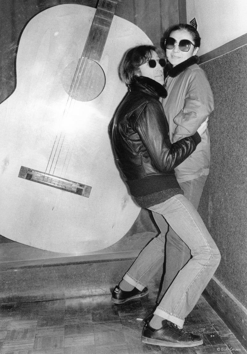 John Lennon & Yoko Ono. NYC, 1980, photographed by Bob Gruen.