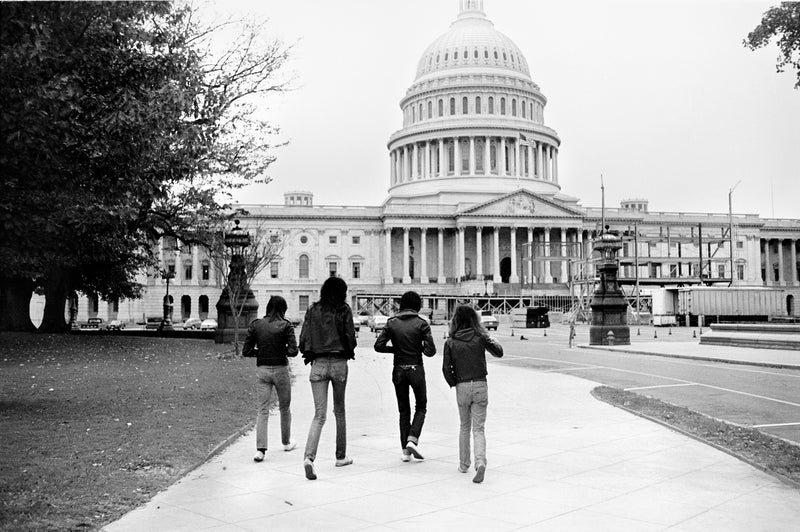Ramones, photographed by Danny Fields, Supreme Court of the United States, Washington DC, 1976 (III)