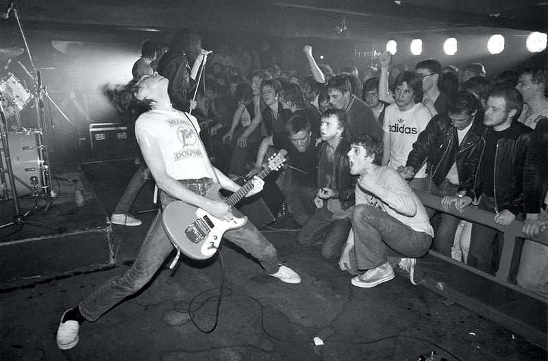 The Ramones at Eric's Club. Liverpool, 1977 — photograph by Ian Dickson