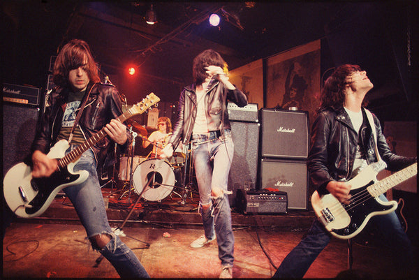 Ramones on Stage at CBGB. New York, 1976