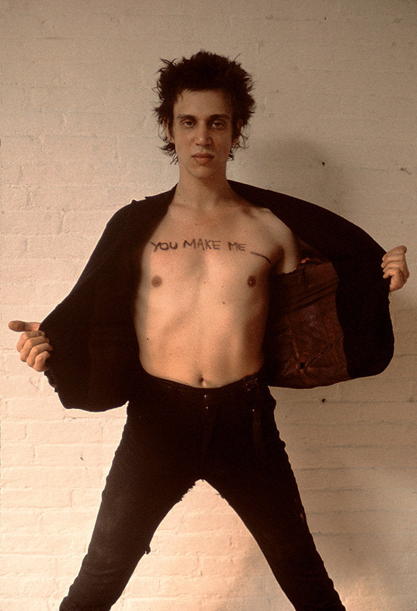 Richard Hell, New York City, 1977, photographed by Roberta Bayley.