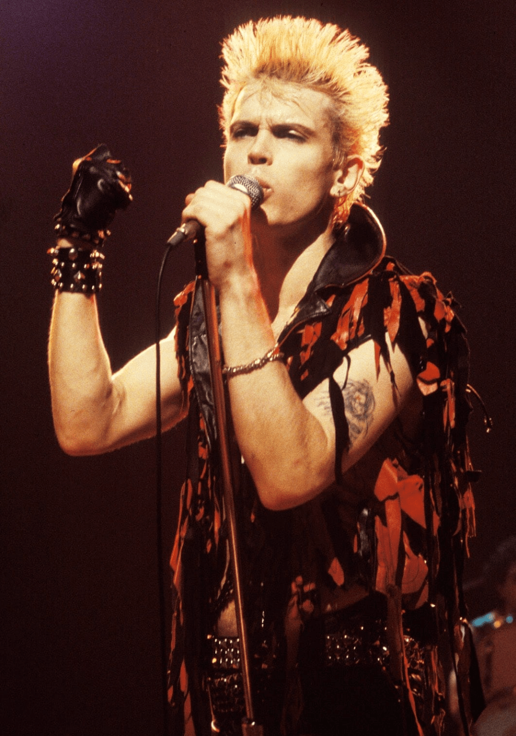 Billy Idol, Capitol Theatre, Passaic, NJ, 1984, photographed by Mark Weiss.