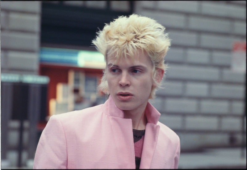 Billy Idol, New York City, 1977, photographed by Roberta Bayley.
