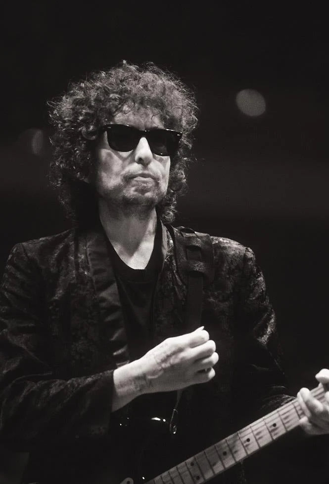 Black-and-white portrait of Bob Dylan photographed by Charilyn Zlotnik, 1981.