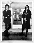 Bob Dylan and Joan Baez, Newark, New Jersey, 1964, photographed by Daniel Kramer.