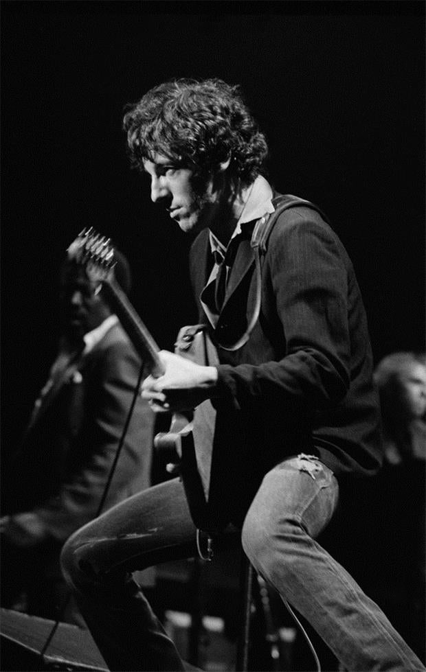 Bruce Springsteen with Guitar, 1978, photographed by Patrick Harbron.