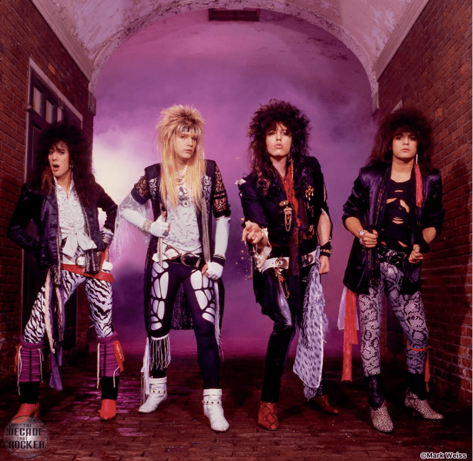 Cinderella, Night Songs Album Cover Shoot, 1986, photographed by Mark Weiss.