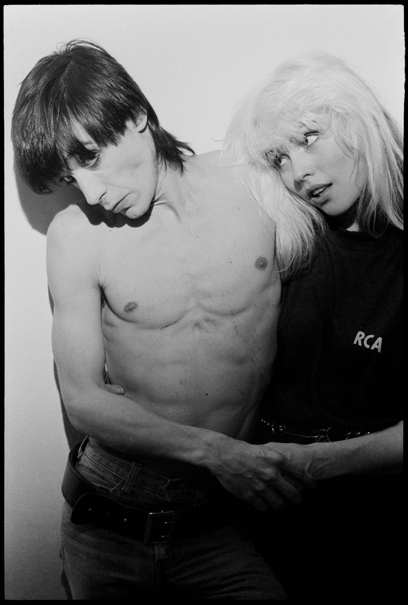 Portrait of Debbie Harry and Iggy Pop, New York City, 1977, photographed by Chris Stein.