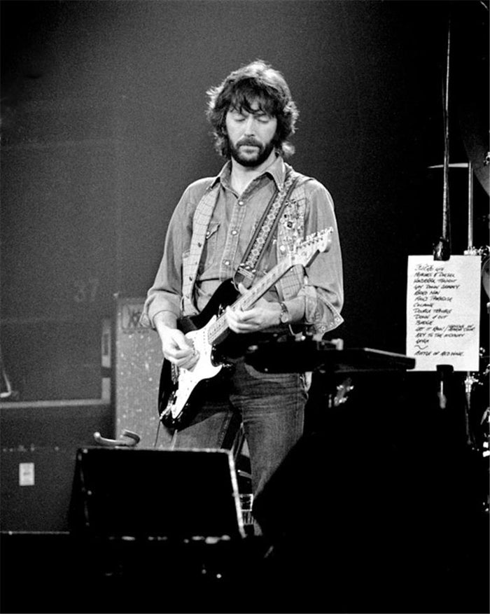 Eric Clapton, Toronto, 1978, photographed by Patrick Harbron.