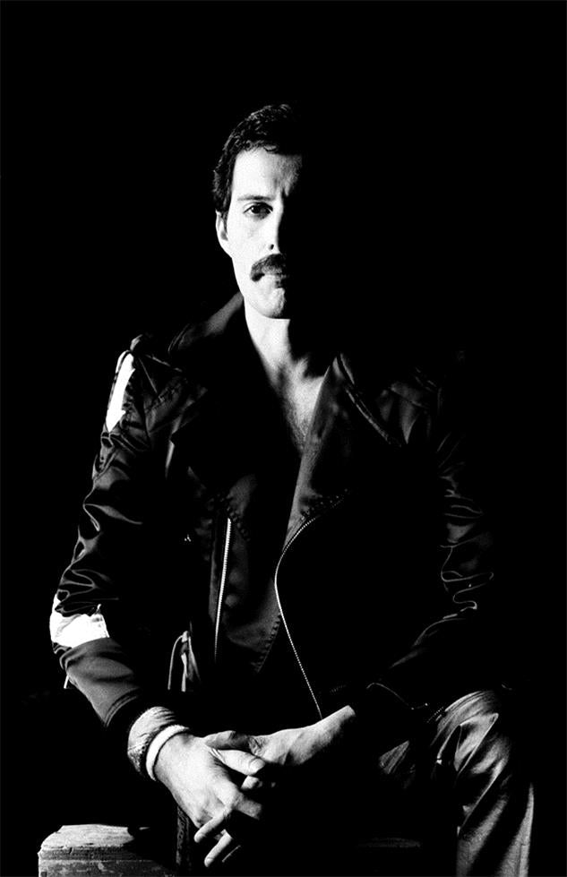 Freddie Mercury Portrait, 1982, photographed by Patrick Harbron.