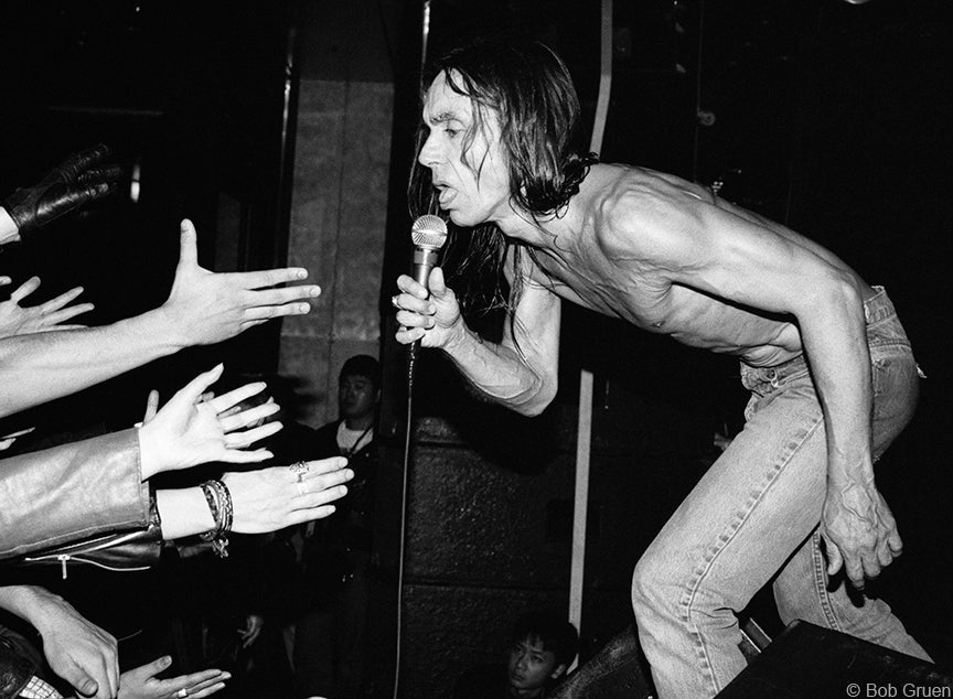 Iggy Pop, 1994, photographed by Bob Gruen.