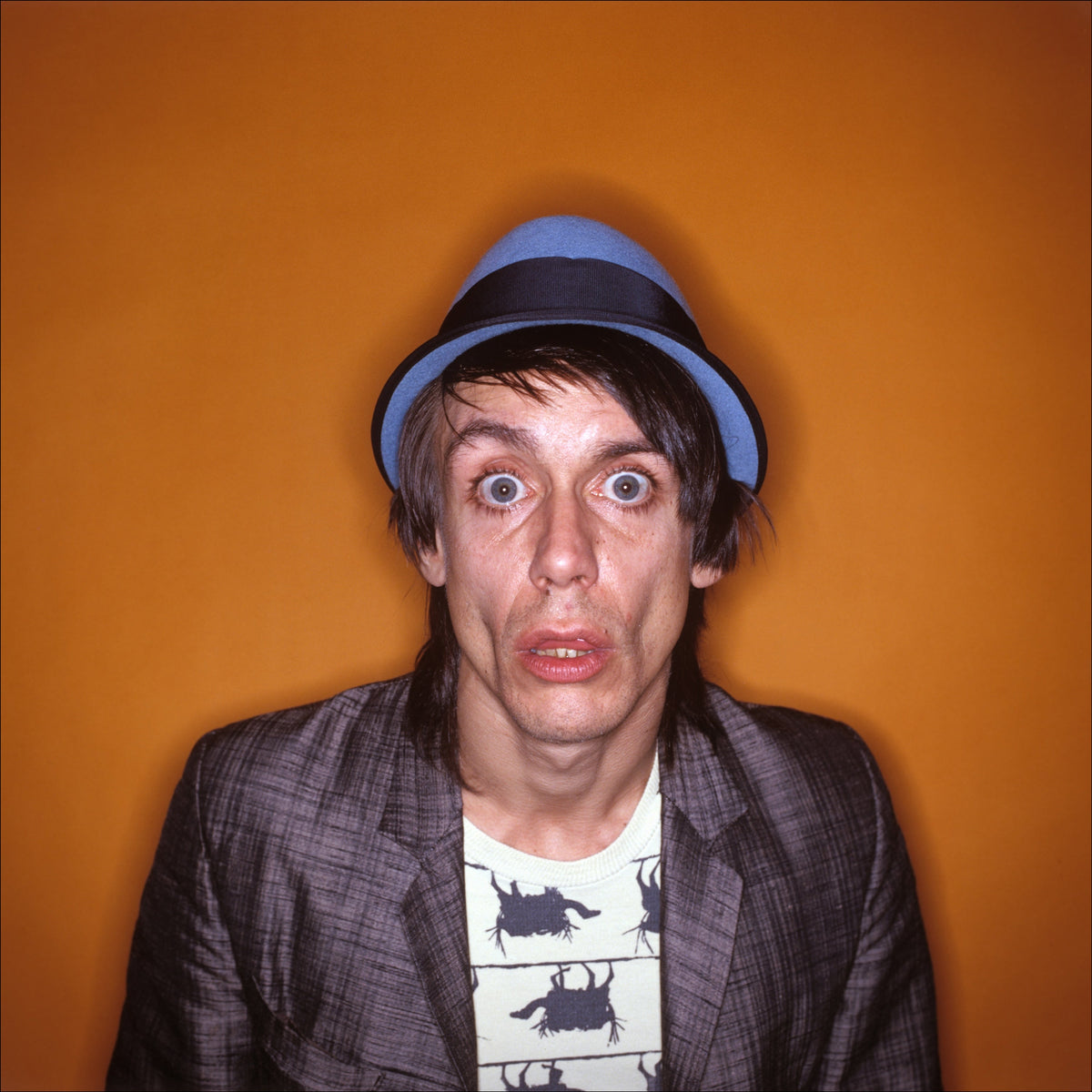 Iggy Pop in the Studio, New York City, 1979 Ringflash, photographed by Allan Tannenbaum.