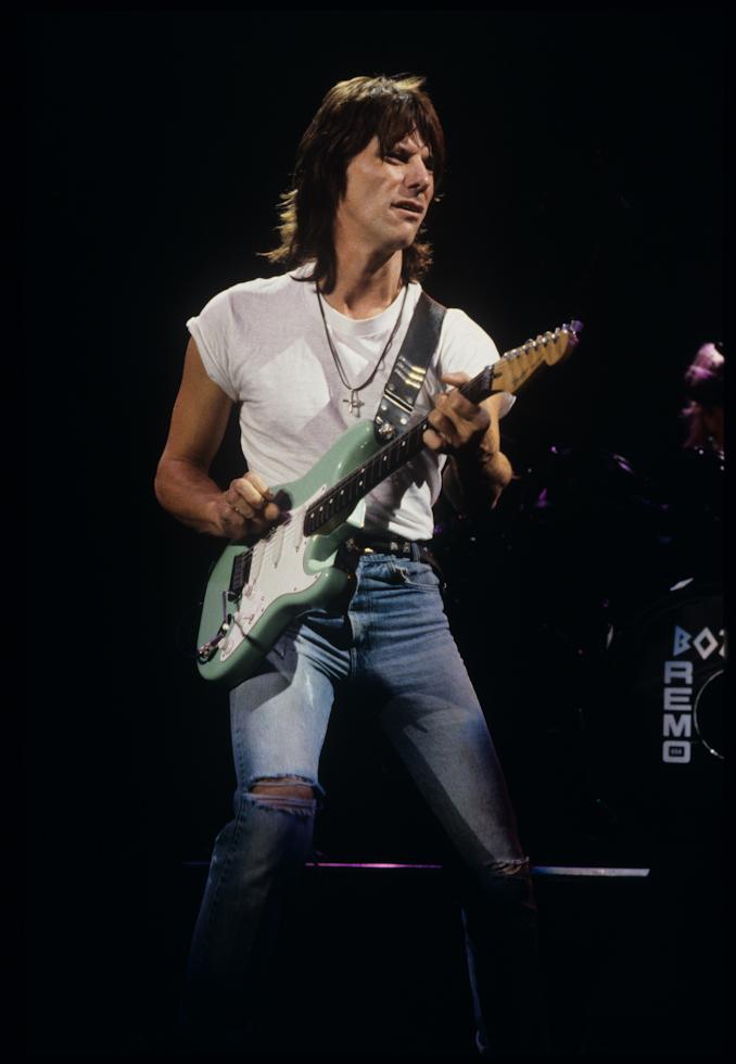 Jeff Beck, Toronto, 1989, photographed by Patrick Harbron.