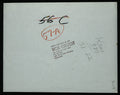 Reverse of the original vintage gelatin silver photograph of Kiss, Japan, 1977, showing the Bob Gruen copyright stamp, period archive markings, and handwritten inventory annotations.