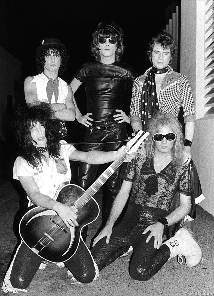 New York Dolls, Los Angeles, CA, 1974, photographed by Bob Gruen.