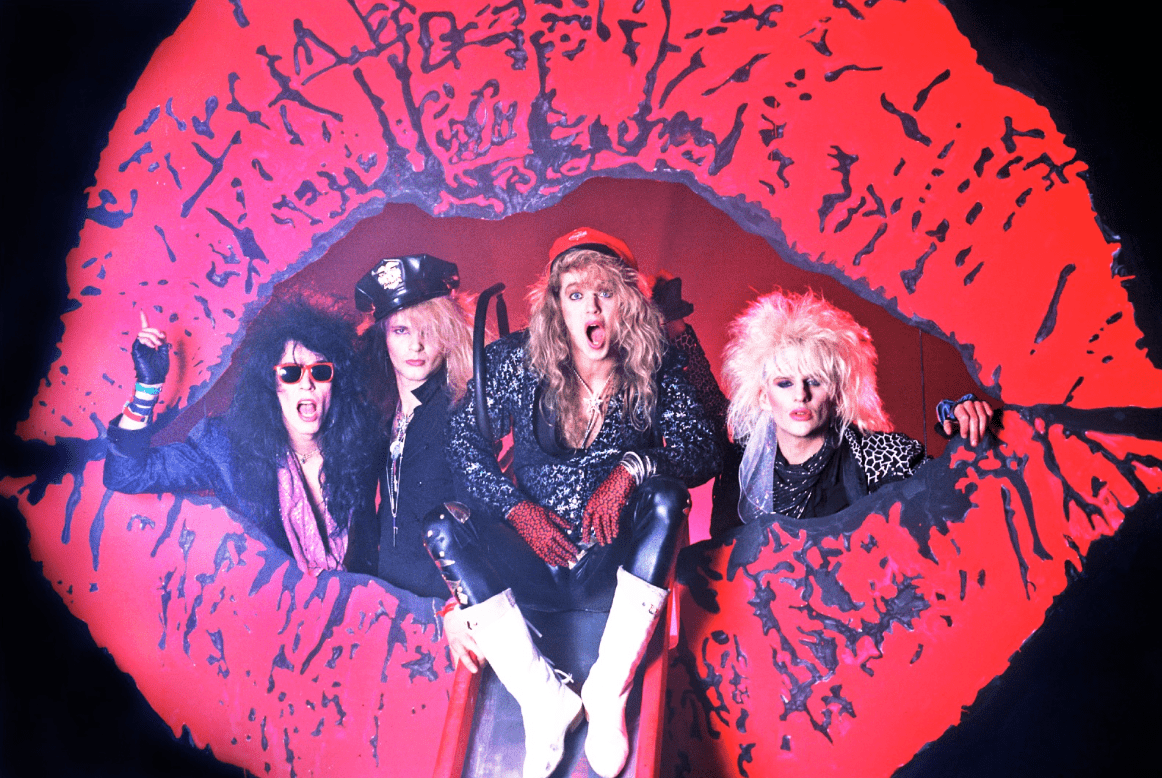 Poison, Lips, 1986, photographed by Mark Weiss.