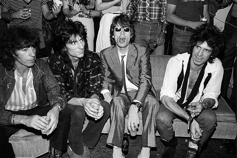 Rolling Stones, Danceteria, New York City, 1980, photographed by Allan Tannenbaum.