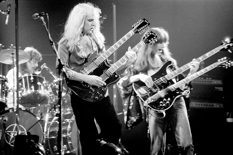 Rush, 1977, photographed by Patrick Harbron.