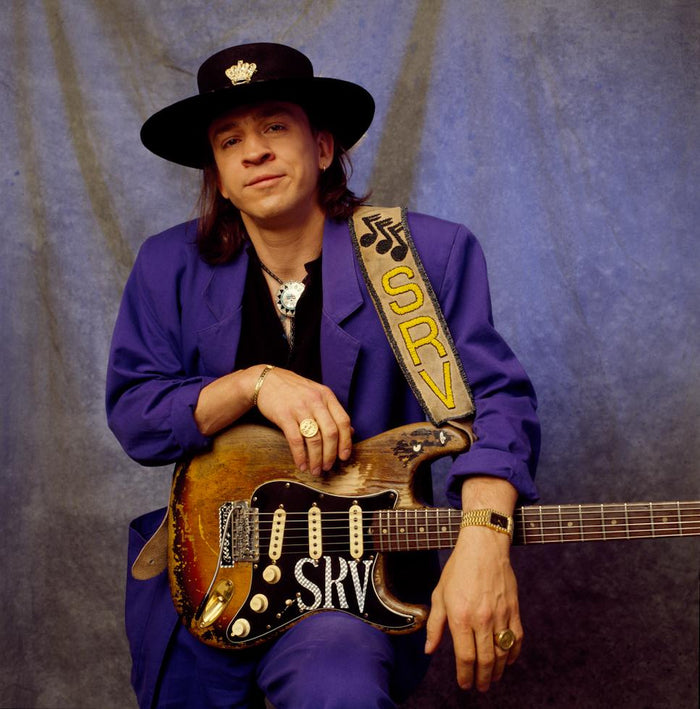 Stevie Ray Vaughan Portrait, Toronto, 1987, photographed by Patrick Harbron.