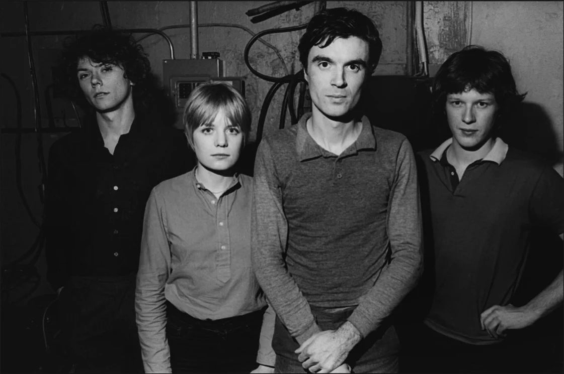 Talking Heads, New York City, 1977, photographed by Allan Tannenbaum.
