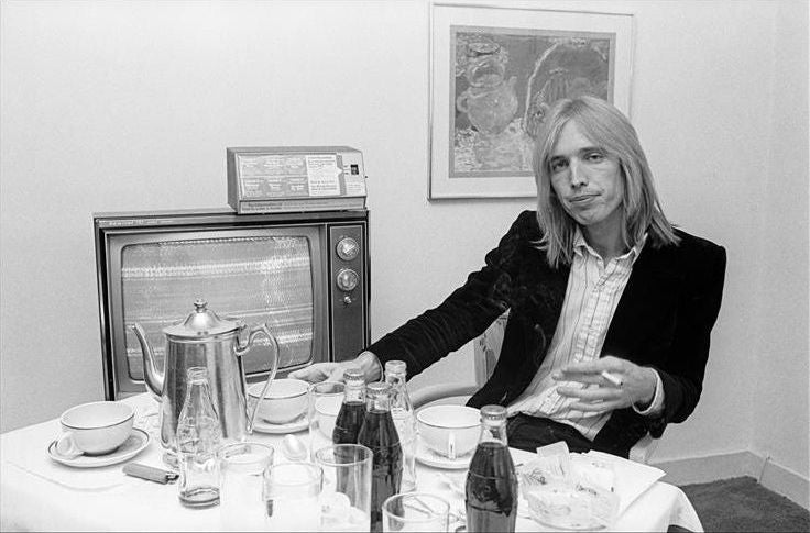Tom Petty, New York City, 1977, photographed by Allan Tannenbaum.
