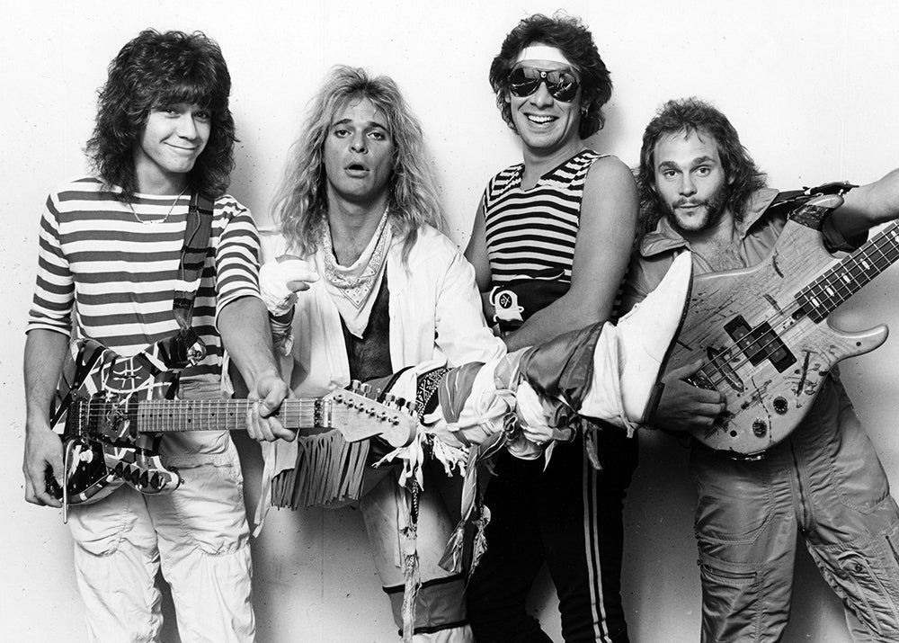Van Halen, Backstage, Spectrum, Philadelphia, 1981, photographed by Mark Weiss.